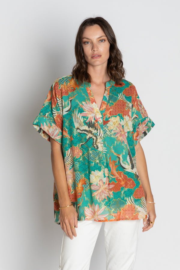Hoshino Top - Sea - LS27 - Pizazz BoutiqueLula Soul