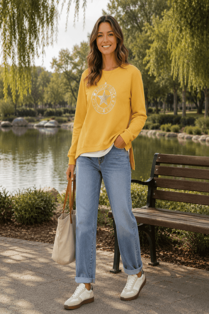 Hudson Sweater - Marigold - CK40 - Pizazz BoutiqueCaroline Morgan