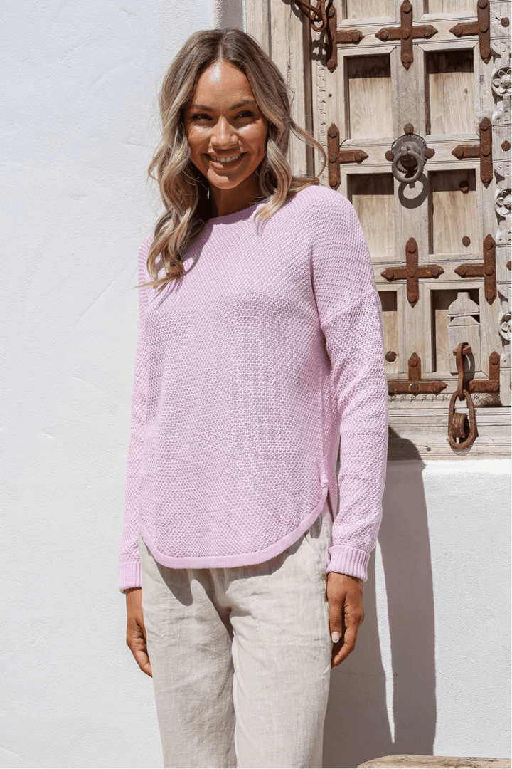 I'm Famous Zip Knit - Blush - SN15 - Pizazz BoutiqueSilence & Noise