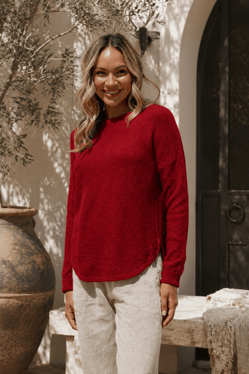 I'm Famous Zip Knit - RED- SN15 - Pizazz BoutiqueSilence & Noise