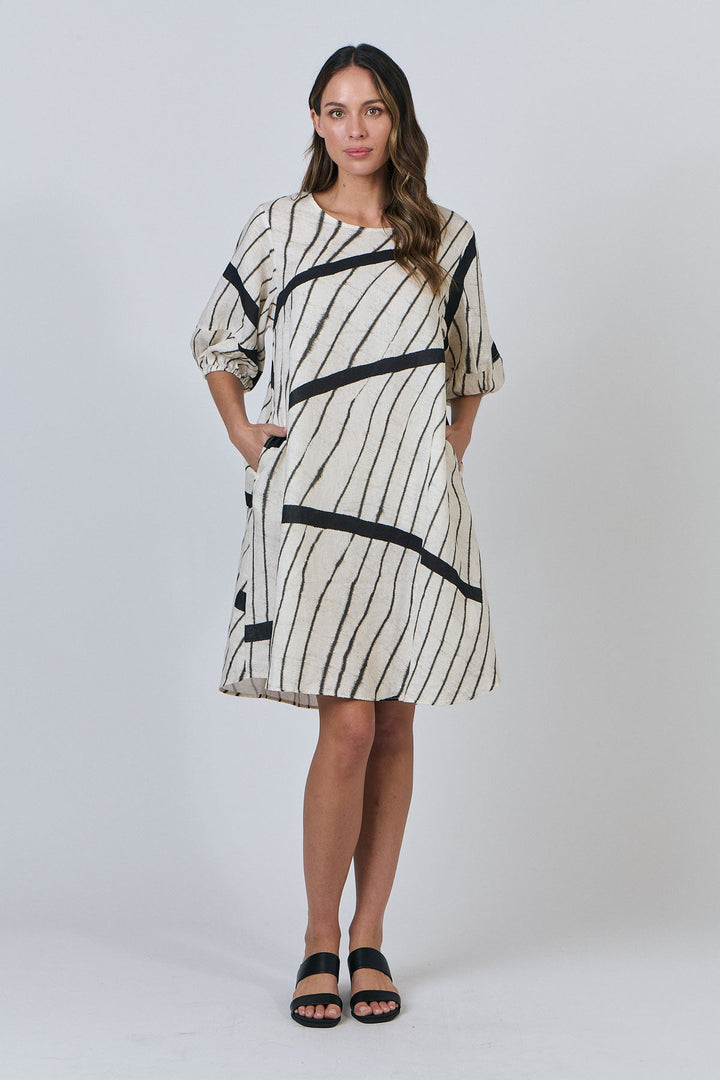 Isabella Dress - Isobars - OJ8 - Pizazz BoutiqueNaturals By O & J