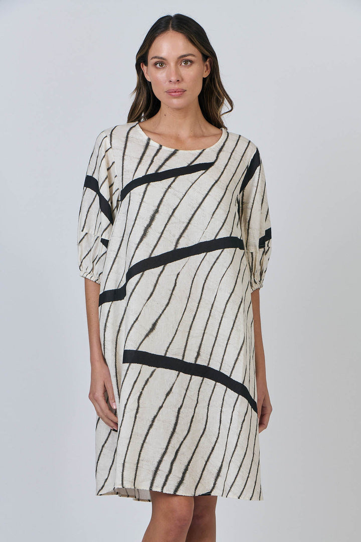 Isabella Dress - Isobars - OJ8 - Pizazz BoutiqueNaturals By O & J