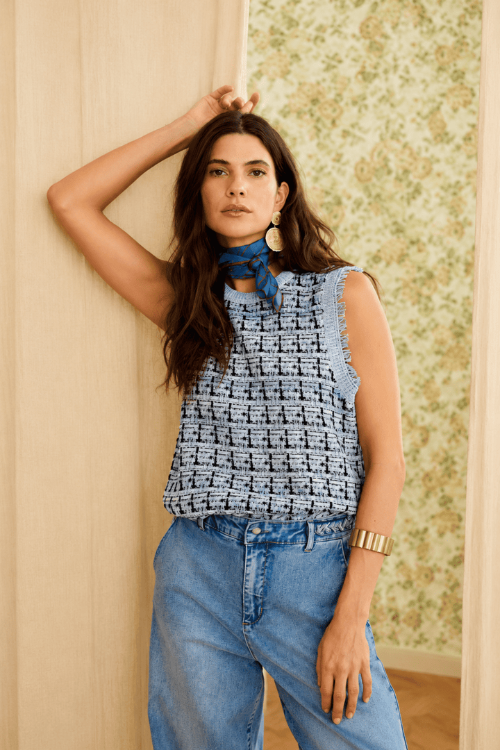 Isla Knit Vest - CM8 - Pizazz BoutiqueCream