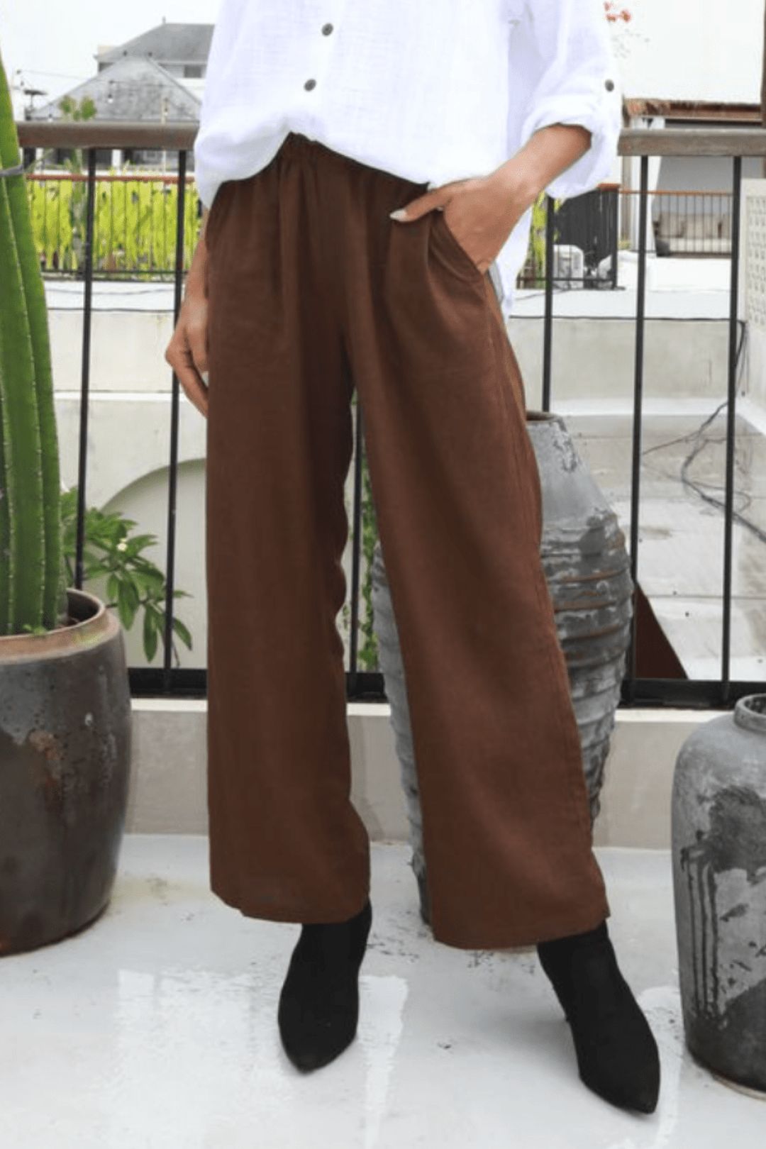 Isla Pant - Truffle - CB73 - Pizazz BoutiqueCarbon The Label