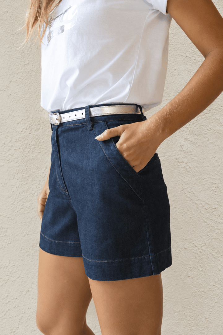 Ivy Denim Short - Dark Blue - HM20 - Pizazz BoutiqueHumidity