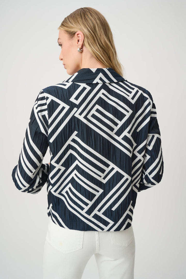 Jacquard Boxy Jacket - Pizazz BoutiqueJoseph Ribkoff
