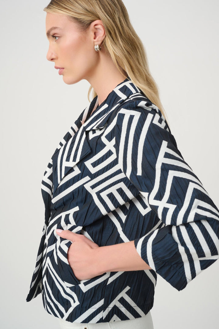 Jacquard Boxy Jacket - Pizazz BoutiqueJoseph Ribkoff