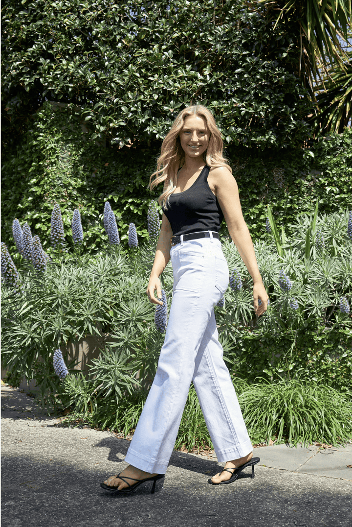 Jayne Jeans - White - ST3 - Pizazz BoutiqueSaint Rose