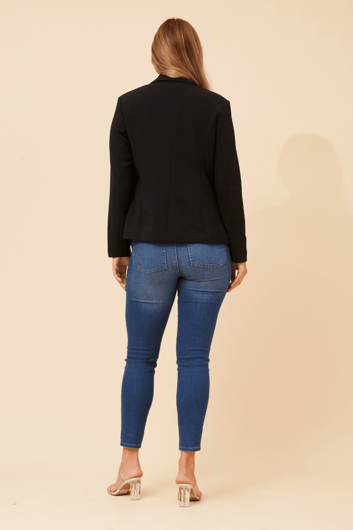 Jenett Blazer - Black - CK31 - Pizazz BoutiqueCaroline Morgan