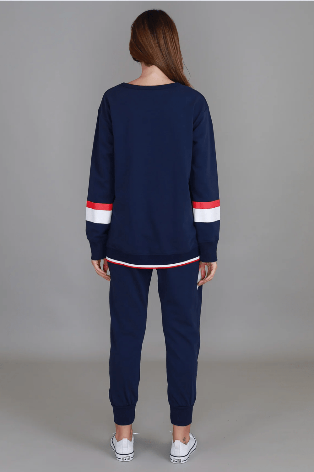 Jorja 3S Banded Sweater - Navy - RD8 - Pizazz Boutique3RD STORY