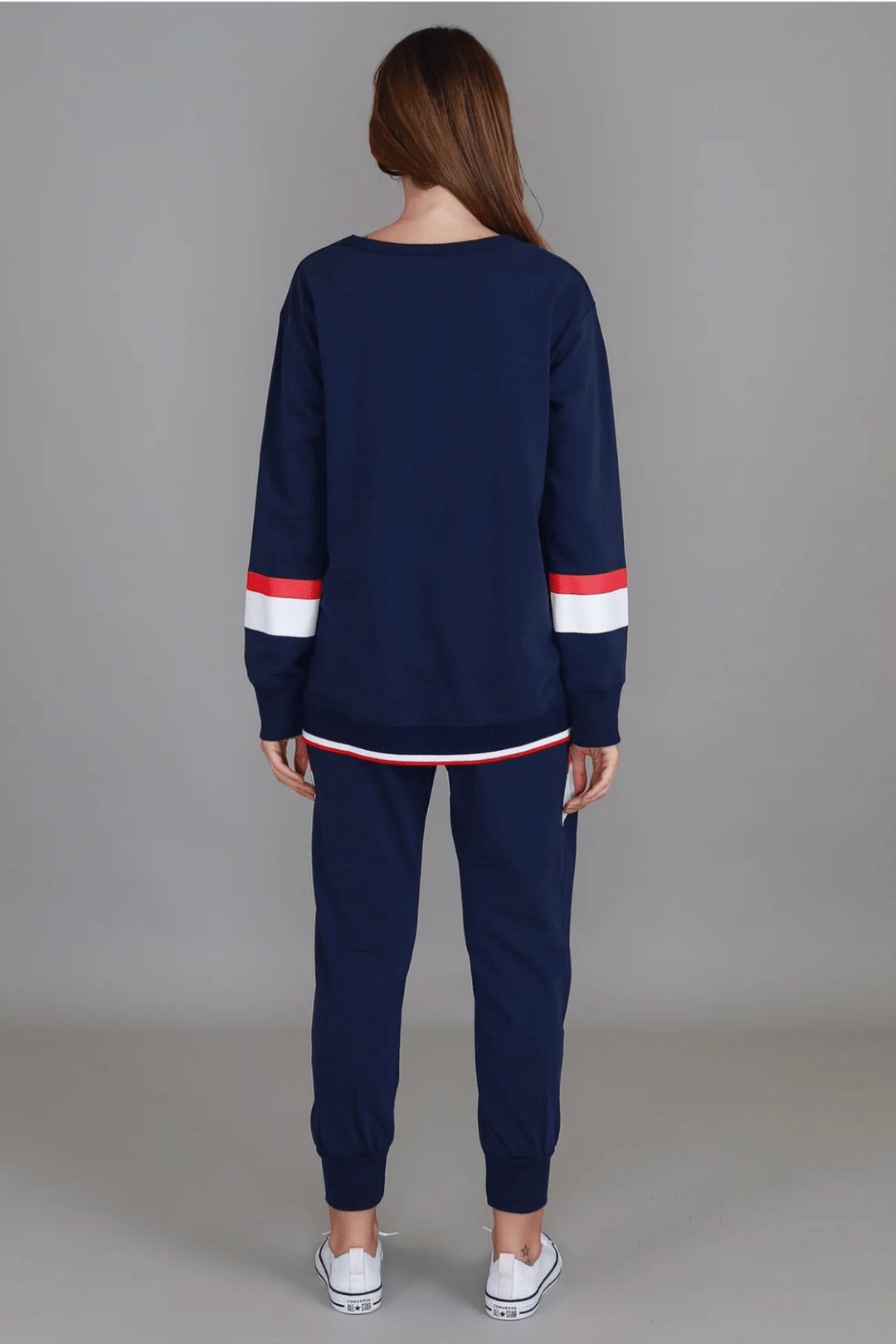Jorja 3S Banded Sweater - Navy - RD8 - Pizazz Boutique3RD STORY