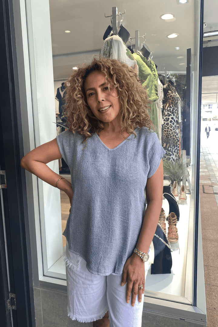 Joshua Frayed Linen Short - White - CB41 - Pizazz BoutiqueCarbon The Label