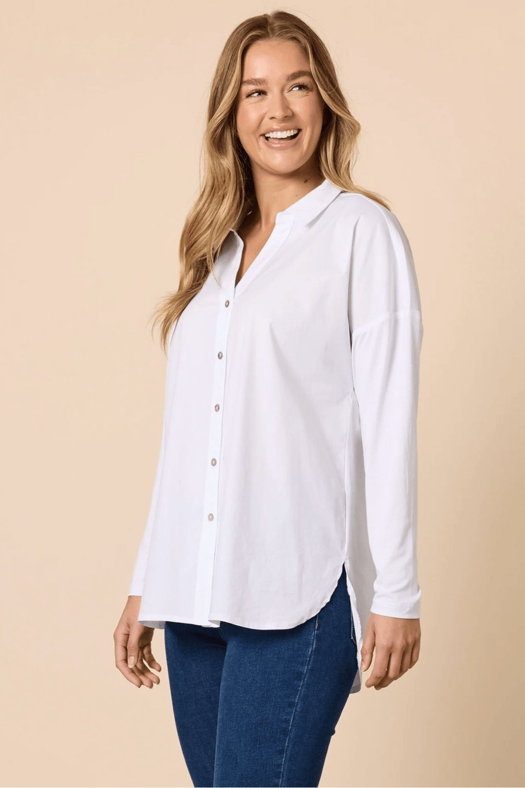 Julie Jersey Sleeve Shirt - TZ55 - Pizazz BoutiqueThreadz