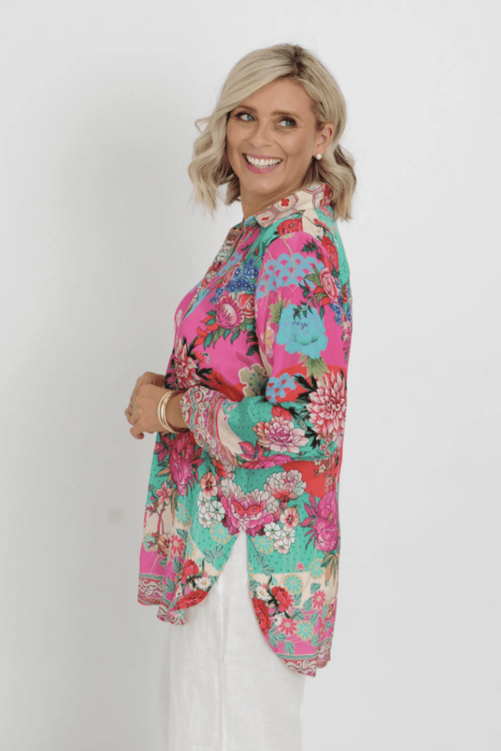Juniper Shirt - Print - IP2 - Pizazz BoutiqueIvy Pearl