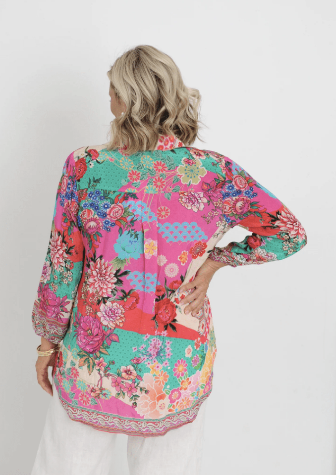 Juniper Shirt - Print - IP2 - Pizazz BoutiqueIvy Pearl