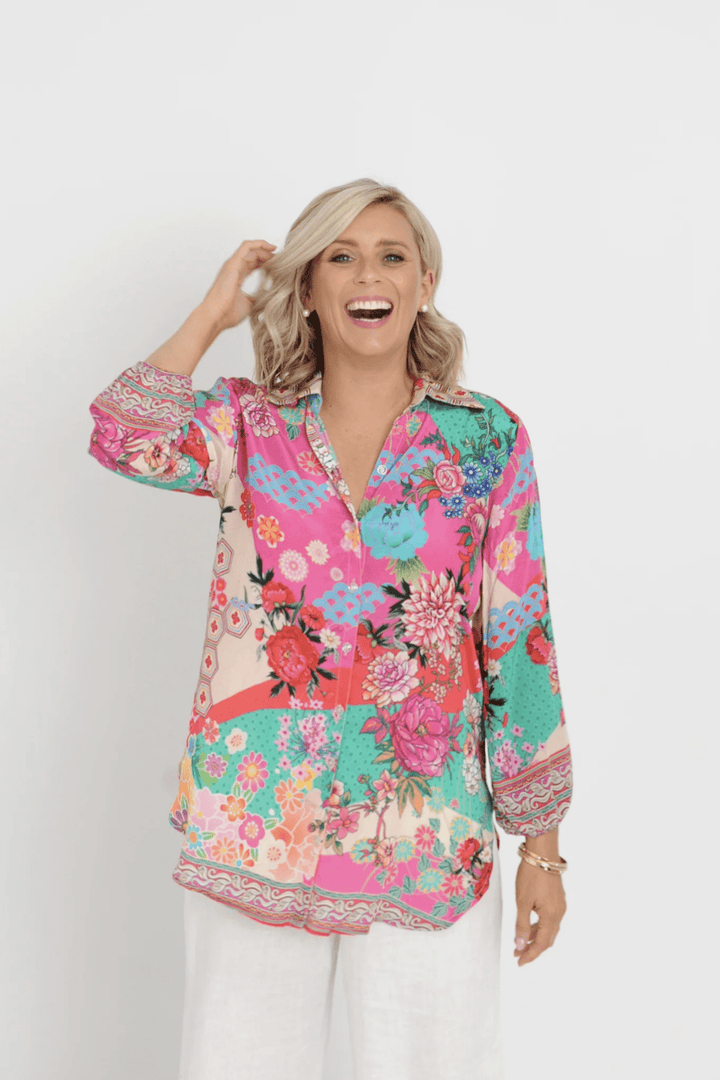 Juniper Shirt - Print - IP2 - Pizazz BoutiqueIvy Pearl