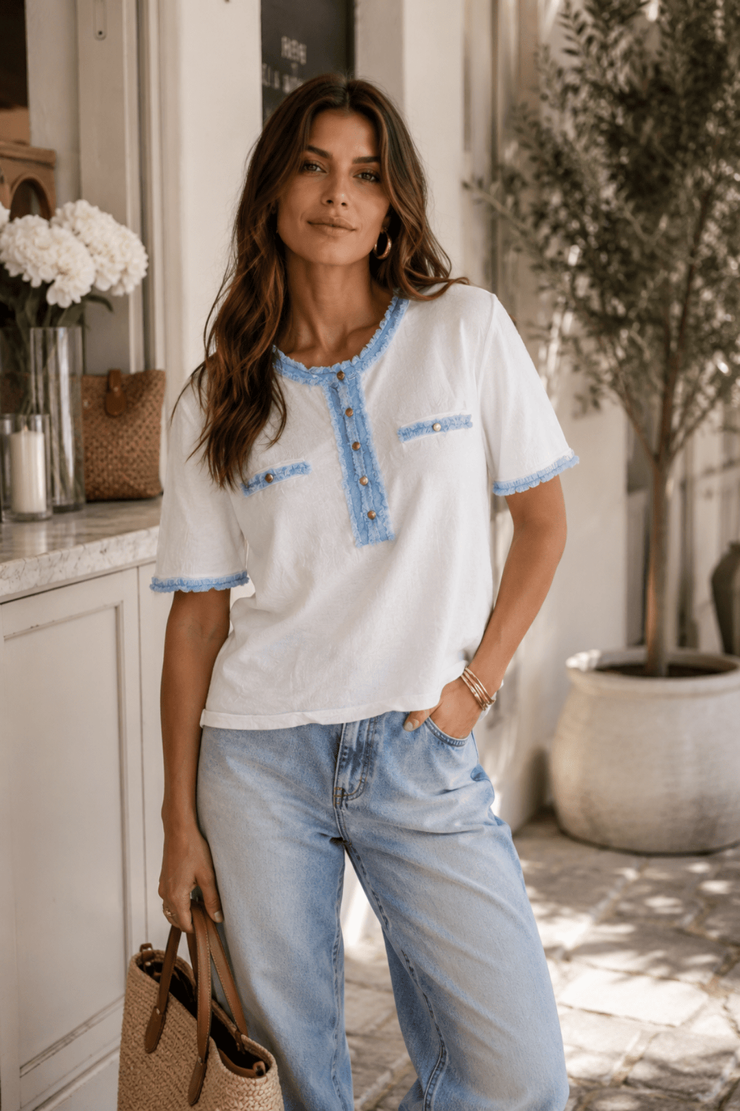 Katti T-Shirt - CM10 - Pizazz BoutiqueCream