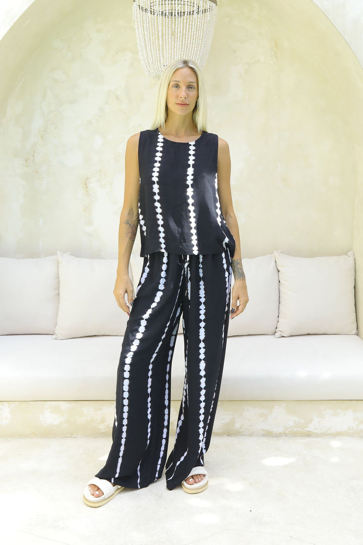 Kavala Drawstring Pant - Black Ombre - CB8 - Pizazz BoutiqueCarbon The Label