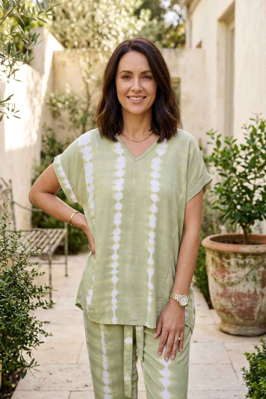 Kavala Tunic - Matcha Ombre - CB6