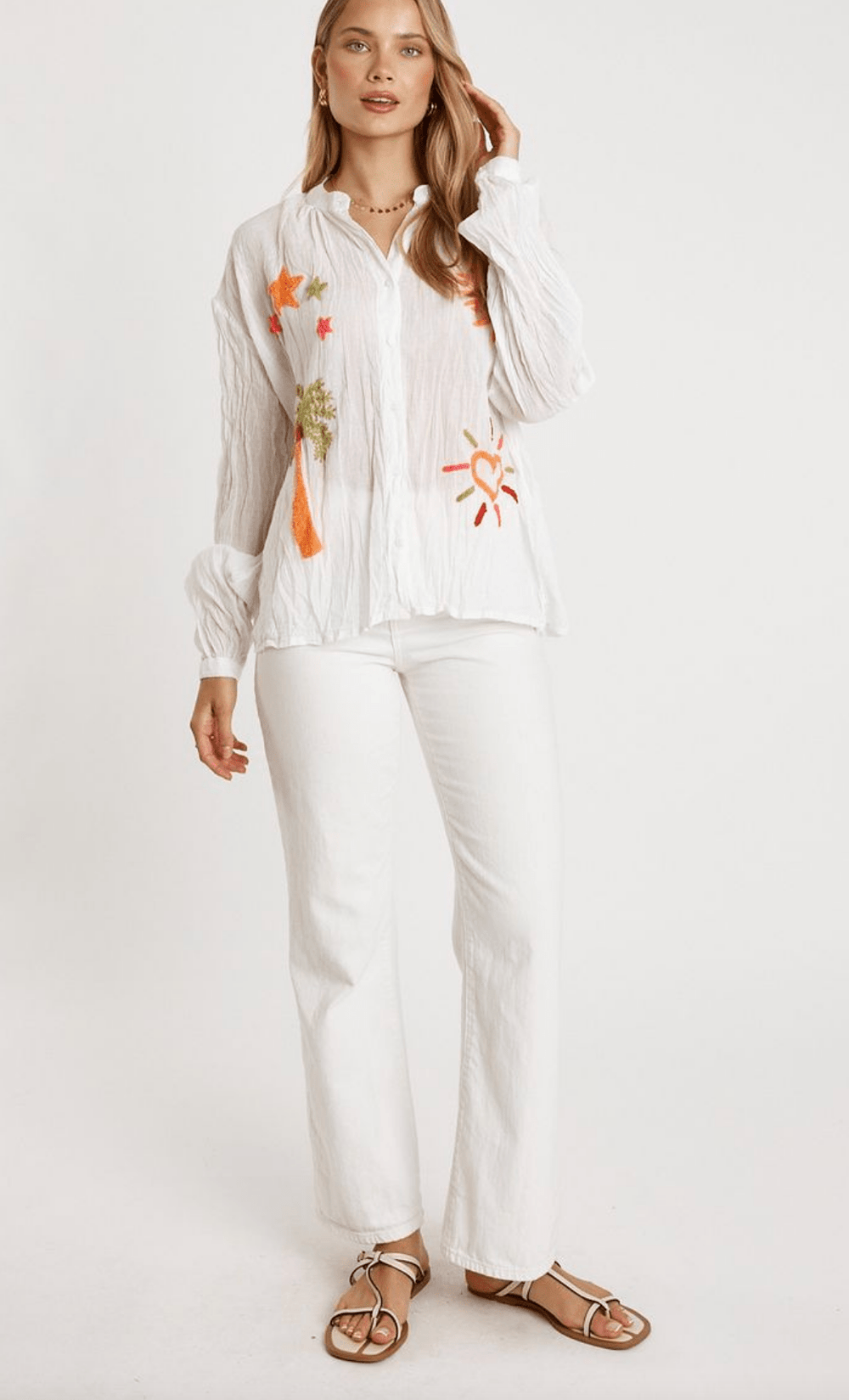 Kenziah Top - White - LL47 - Pizazz BoutiqueLula Life