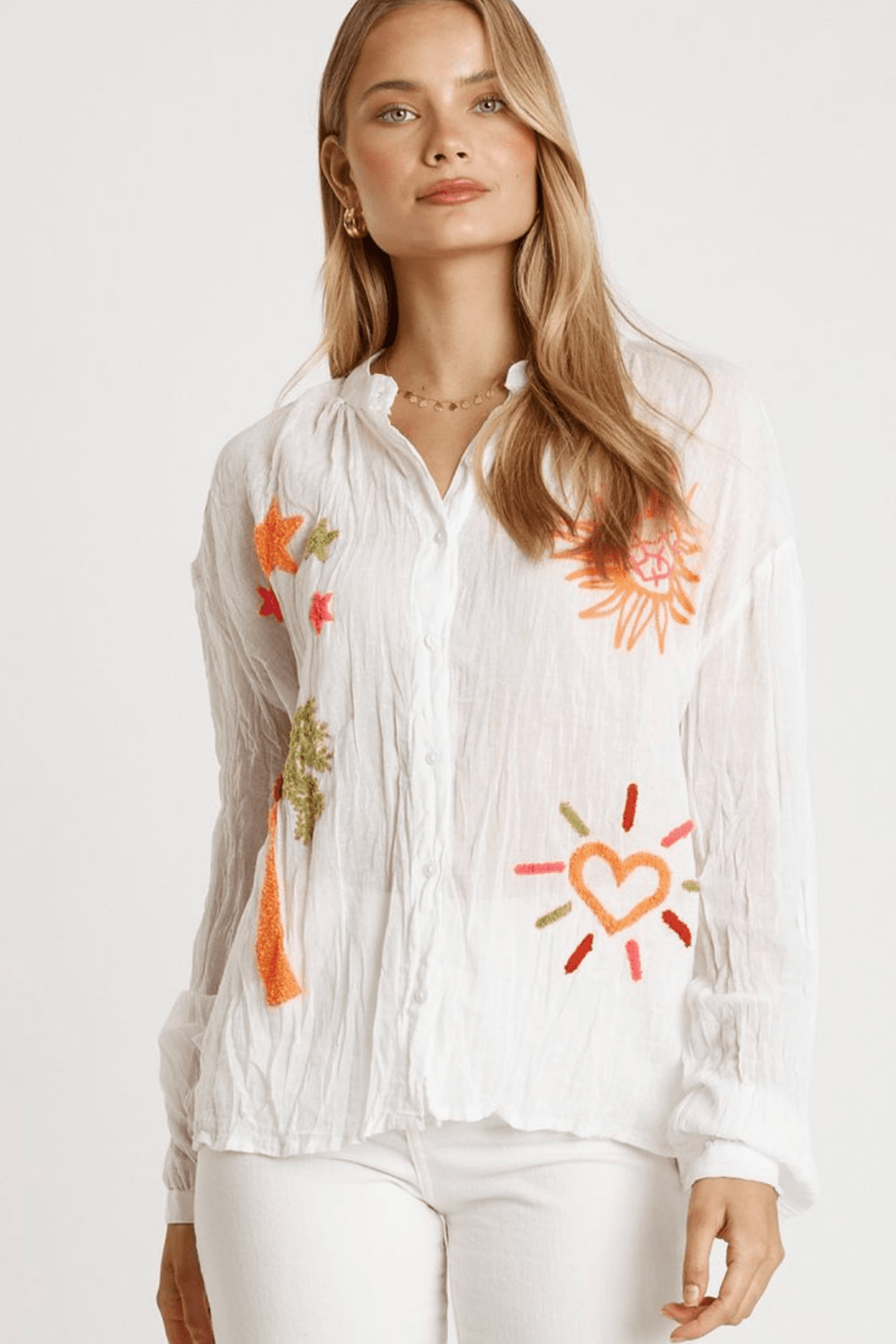 Kenziah Top - White - LL47 - Pizazz BoutiqueLula Life