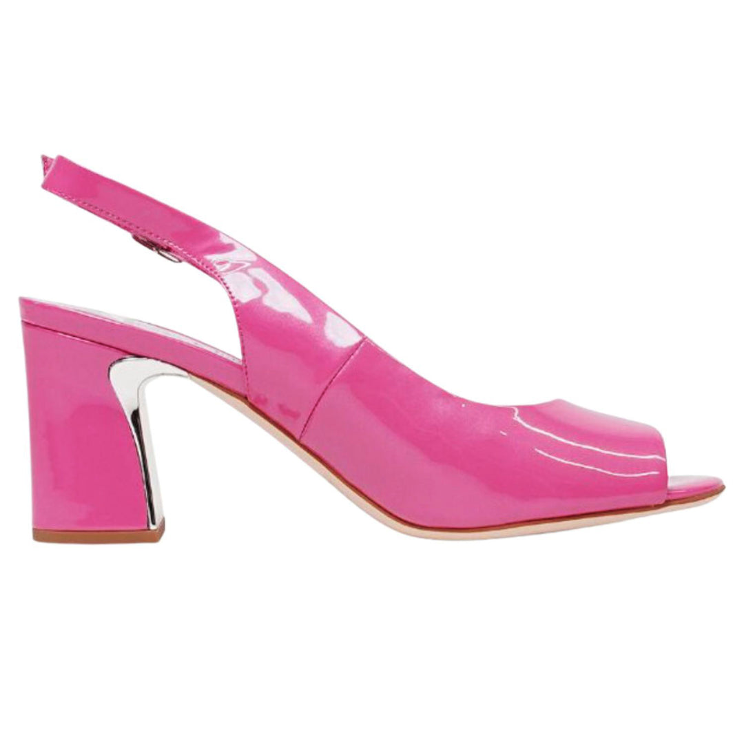 Django And Juliette pink leather heeled sandals from Pizazz Boutique Nelson Bay
