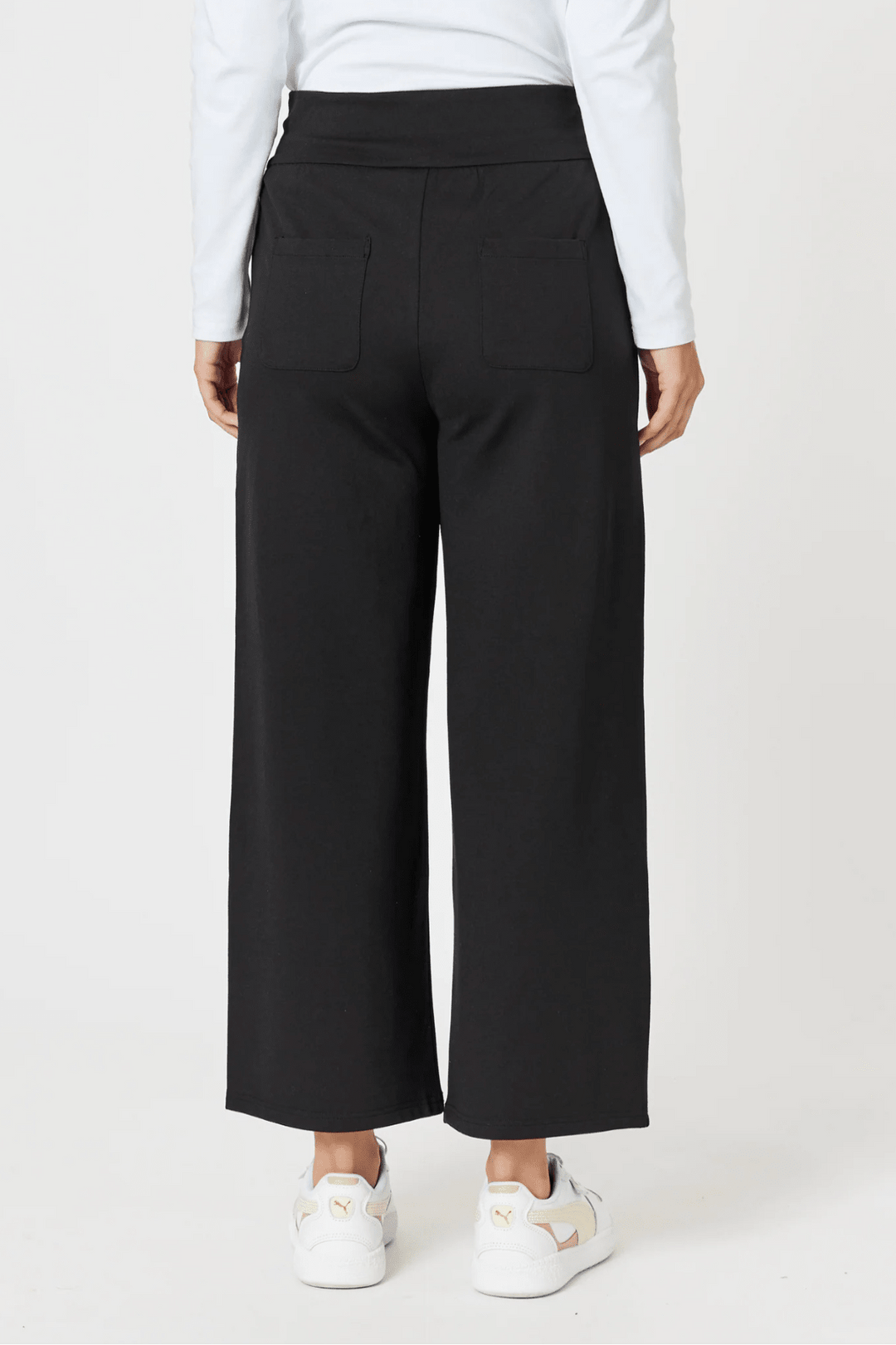 Kimmy Ponti Wide Leg Pant - Black - CL11 - Pizazz BoutiqueClarity