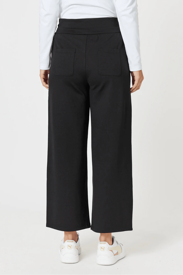Kimmy Ponti Wide Leg Pant - Black - CL11 - Pizazz BoutiqueClarity