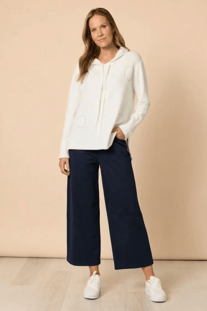 Kimmy Ponti Wide Leg Pant - Navy - CL11 - Pizazz BoutiqueClarity