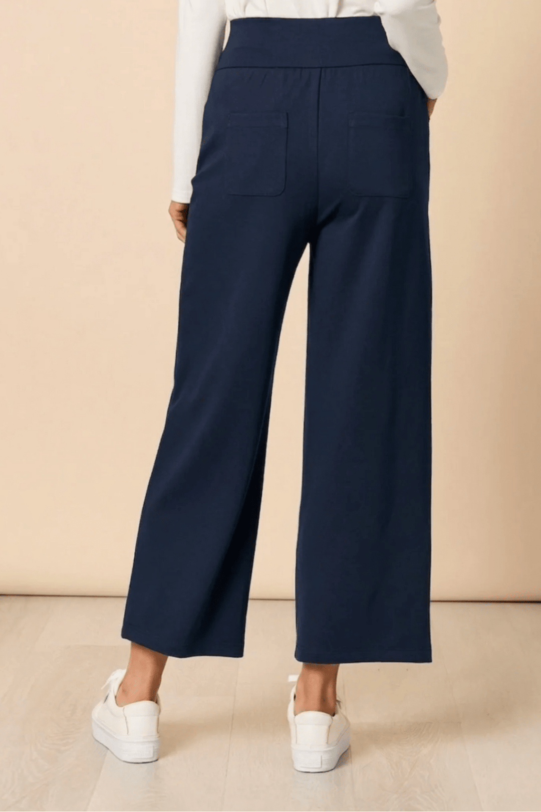 Kimmy Ponti Wide Leg Pant - Navy - CL11 - Pizazz BoutiqueClarity