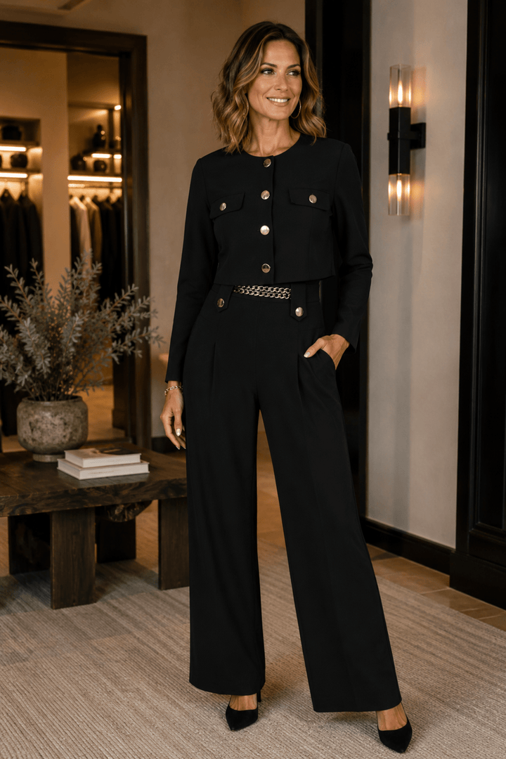 Knit Pants - Black - FL24 - Pizazz BoutiqueFrank Lyman