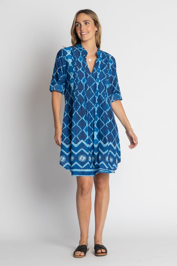 Kumo Tuck Dress - Ocean - LL54 - Pizazz BoutiqueLula Life