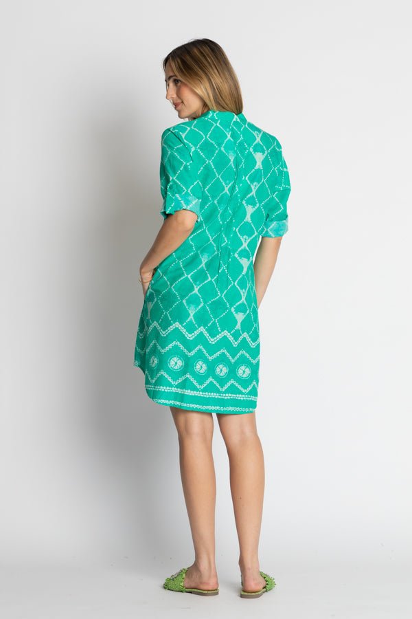 Kumo Tuck Dress - Sea - LL54 - Pizazz BoutiqueLula Life