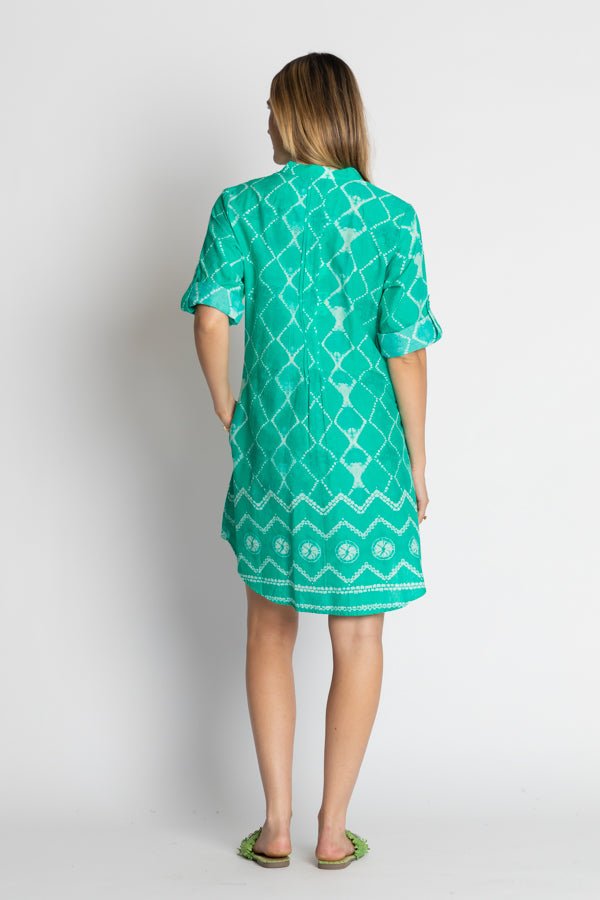 Kumo Tuck Dress - Sea - LL54 - Pizazz BoutiqueLula Life