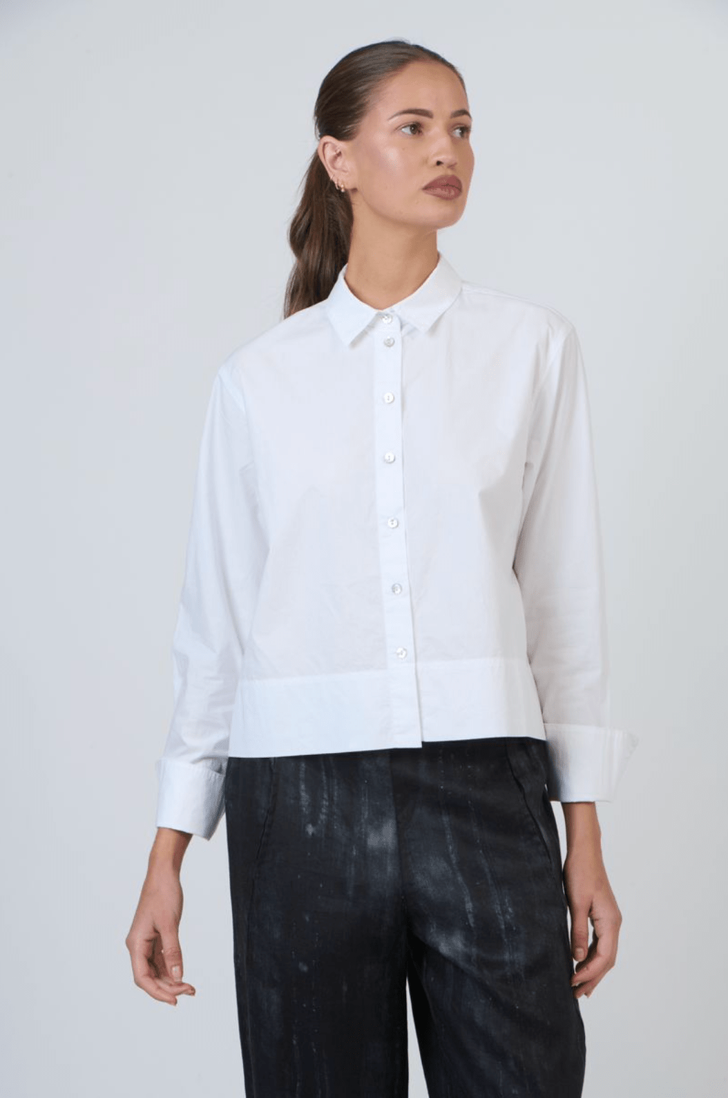 Laura Shirt - White - OJ43 - Pizazz BoutiqueNaturals By O & J