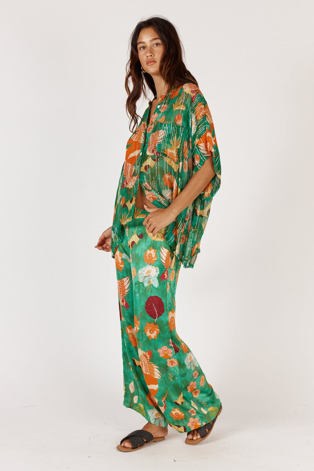 Laurasia Shirt - Emerald - RY30 - Pizazz BoutiqueRubyyaya