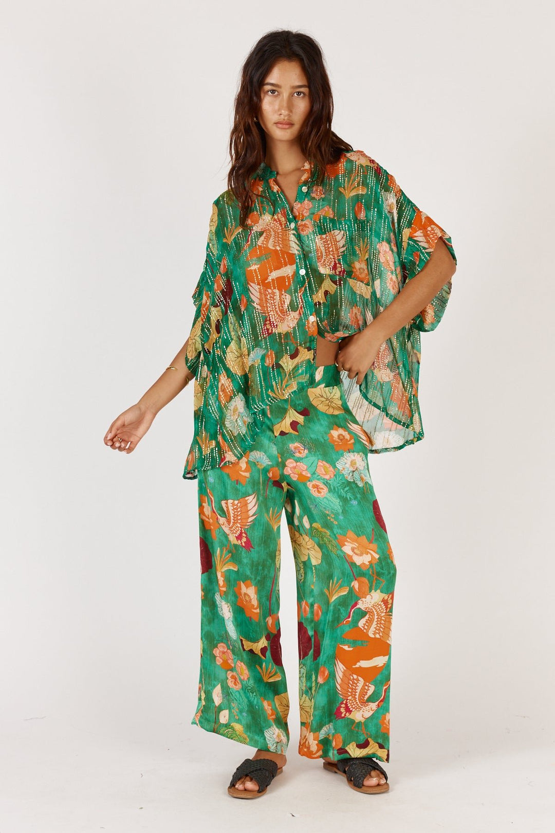 Laurasia Shirt - Emerald - RY30 - Pizazz BoutiqueRubyyaya