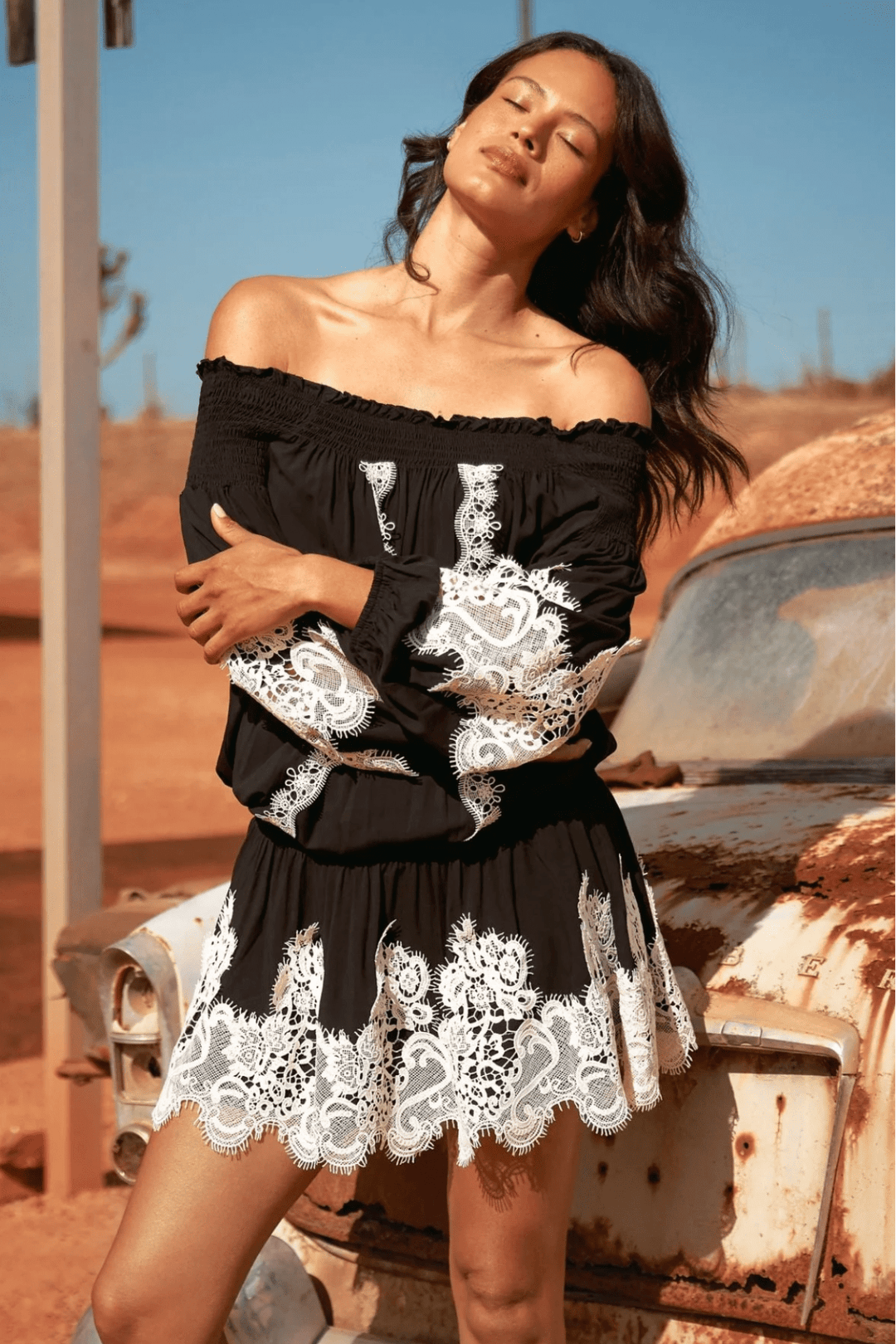 Laurel Dress - Black - M12 - Pizazz BoutiqueMiss June