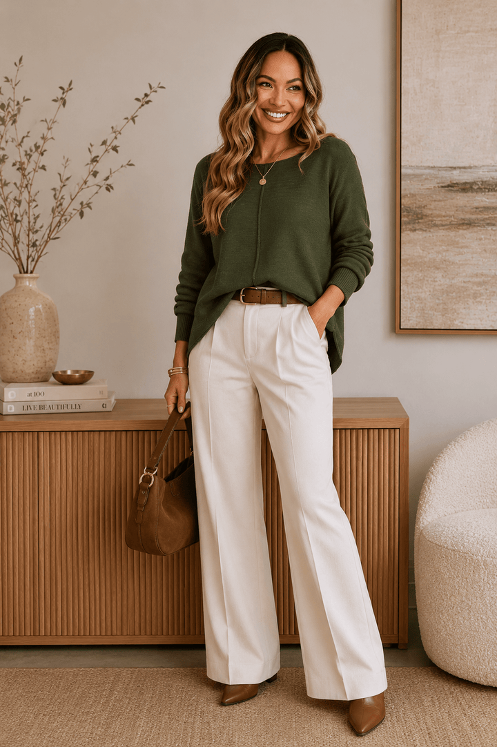 Le Basic Top - Moss - SN2 - Pizazz BoutiqueSilence & Noise