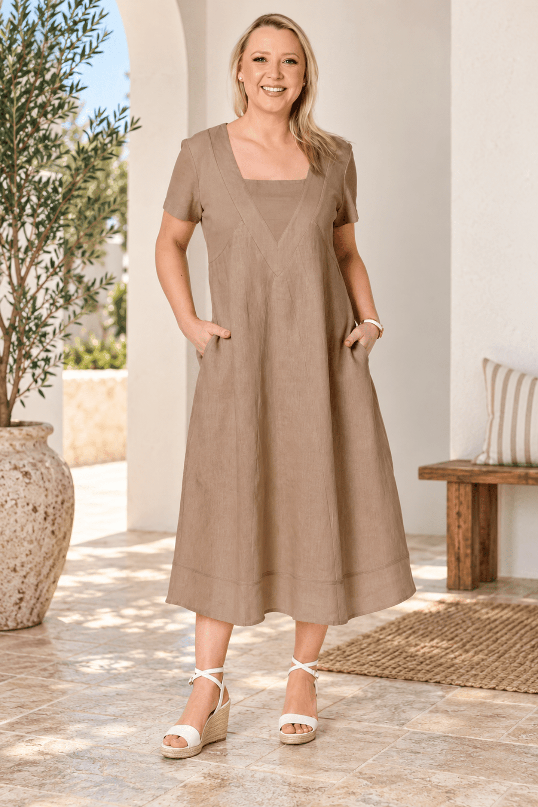 Le Marais Linen Dress - GS54 - Pizazz BoutiqueGordon smith