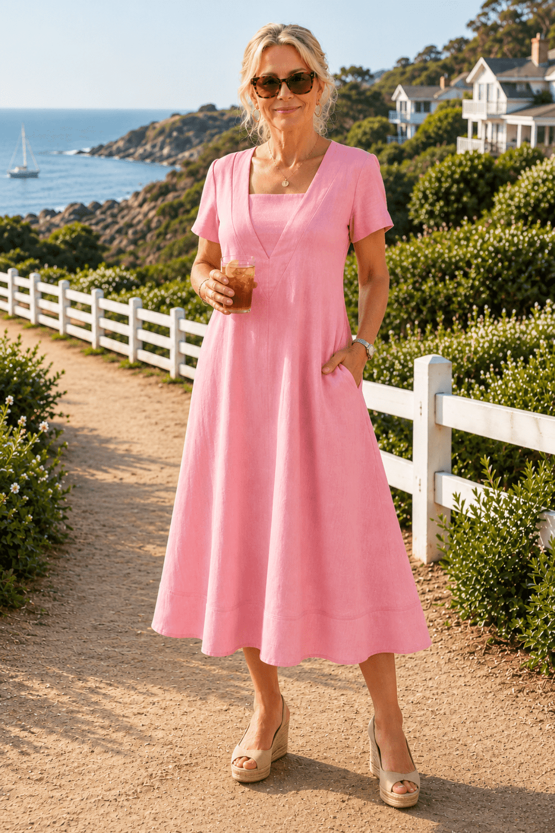 Le Marais Linen Dress - Musk - Pizazz BoutiqueGordon smith