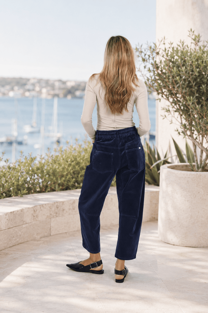 Leo Barrel Cord Jeans - Navy - MC10 - Pizazz BoutiqueMonaco Jeans