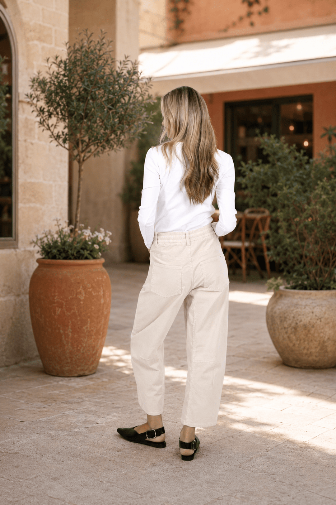 Leo Barrel Cord Jeans - Stone - MC10 - Pizazz BoutiqueMonaco Jeans