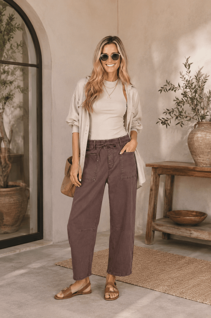 Leo Barrel Jeans - Chocolate - MC2 - Pizazz BoutiqueMonaco Jeans