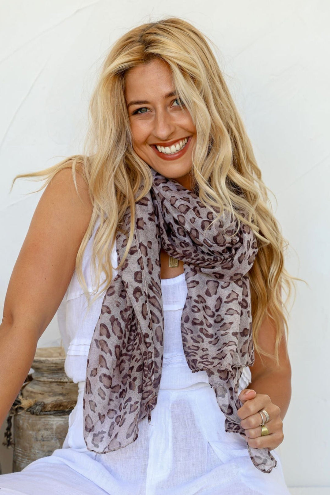 Leo Scarf - Brown - FR19 - Pizazz BoutiqueFree Spirit