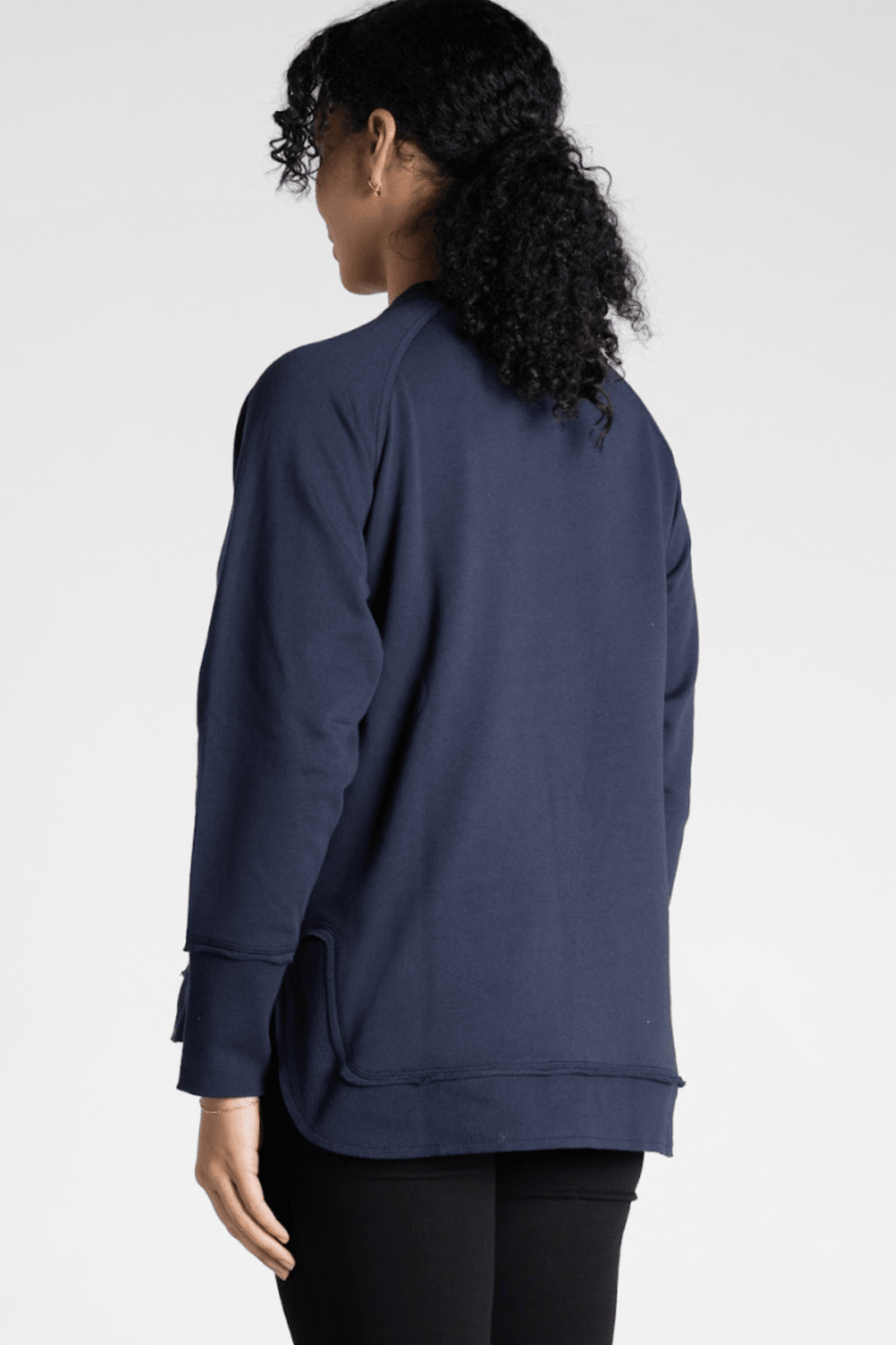 Leza Sweat Top - Ink - TT19 - Pizazz BoutiqueTwo - T's