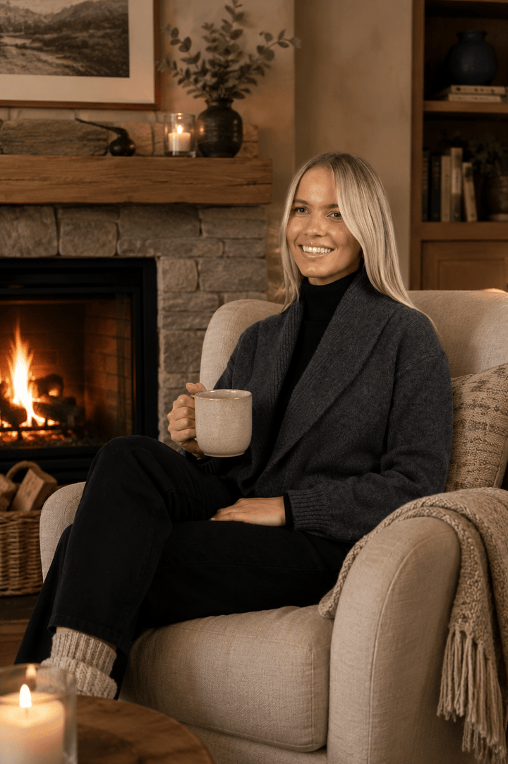 Liana Cardigan - Charcoal - HM3 - Pizazz BoutiqueHumidity
