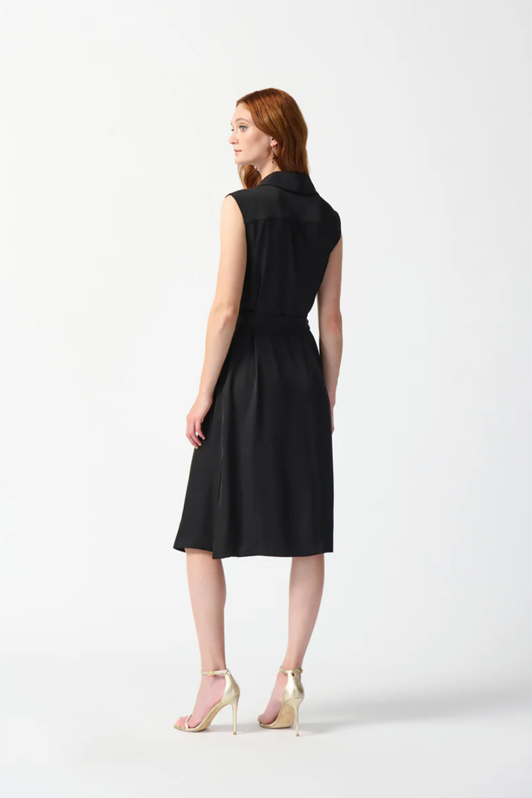 Liana Wrap Dress - Black - JR42