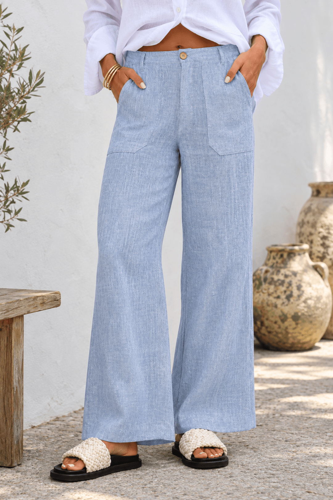 Liberta Pant - Cornflour - Pizazz BoutiqueFree Angel
