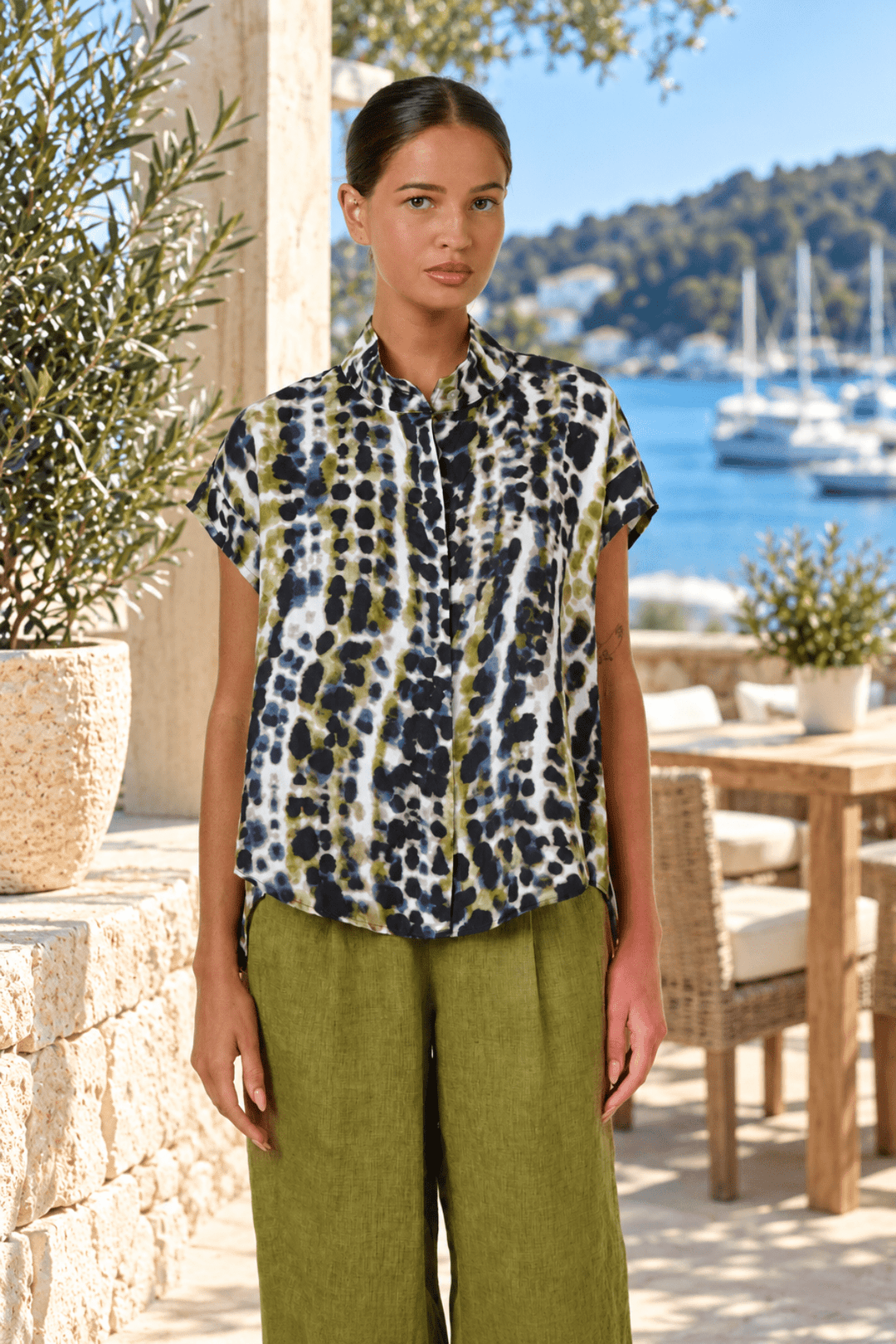 Lichen Linen Shirt - Pizazz BoutiqueNaturals By O & J